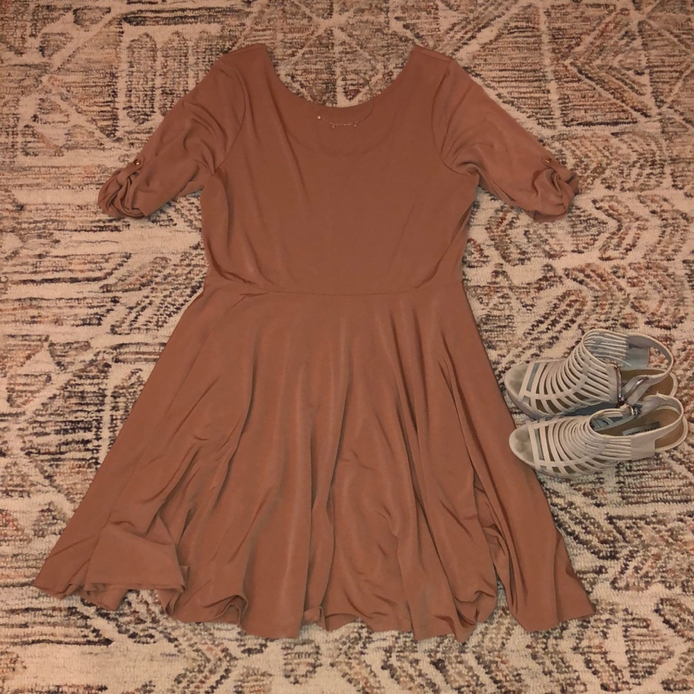 Express scoop back dress